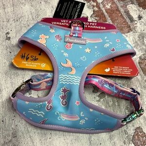 🛍 6 for $35 • NWT Frenchiestore Reversible Mermaid Seahorse Print Dog Harness